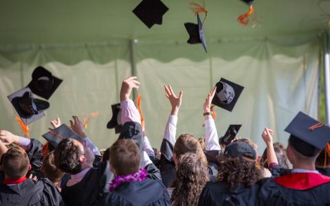 People celebrating graduation